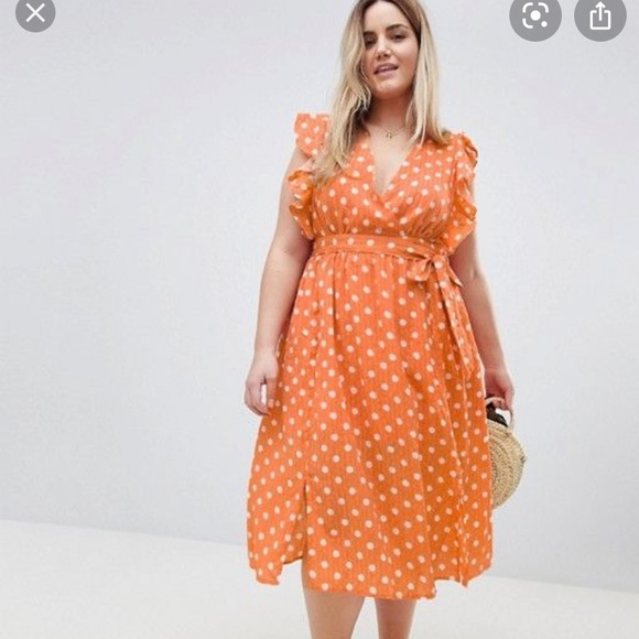 ASOS Curve Dresses & Skirts - ASOS Curve Faux Wrap Dress